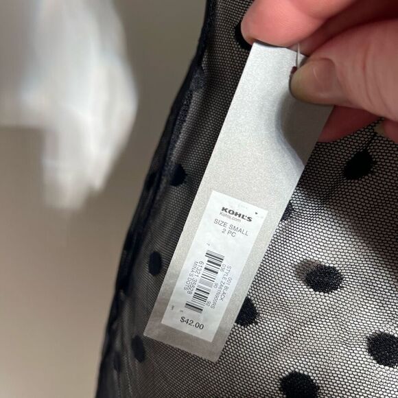 Apt 9 intimates mesh underwire baby doll chemise slip cami - Picture 6 of 7